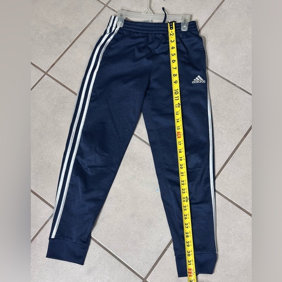 Adidas Kids Navy Blue Sweat Pants Joggers Youth size (10/12) - Picture 6 of 7